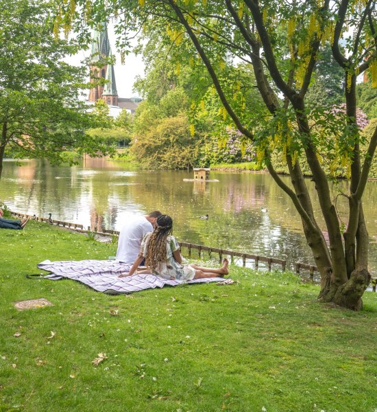 Chillen im Schlossgarten in Oldenburg