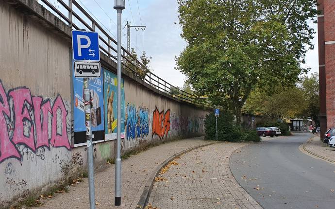 Oldenburg Busparkplatz Bundesbahnweg